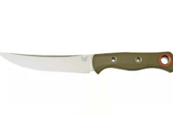 Couteau Benchmade Meatcrafter 15500-3 lame 15,4cm manche ajouré en G10 vert + étui boltaron
