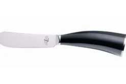 Couteau à beurre Forge de Laguiole Lou Bure manche corne foncée 7,5cm