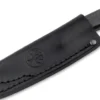 Couteau Böker AK1 Damas 122509DAM lame damassée 7,9cm manche en carbone + étui en cuir