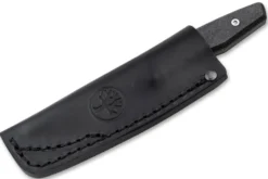 Couteau Böker AK1 Damas 122509DAM lame damassée 7,9cm manche en carbone + étui en cuir