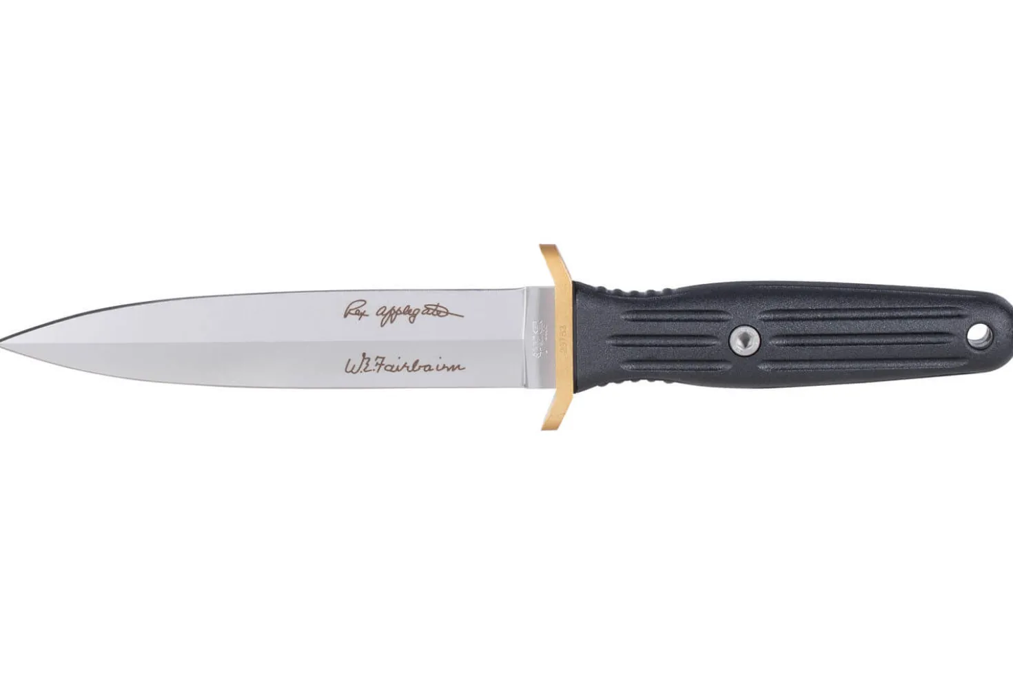 Couteau Böker Applegate Fairbairn Combat II 120543AF lame en acier 15cm manche synthétique noir + étui en kydex