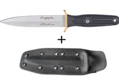 Couteau Böker Applegate Fairbairn Combat II 120543AF lame en acier 15cm manche synthétique noir + étui en kydex