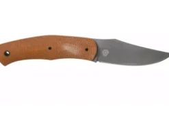 Couteau Böker Boxer Fixed 120503 lame en acier 8,4cm manche en micarta marron + étui en cuir