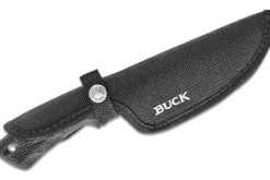 Couteau Buck 685 Bucklite Max II Large Guthook 0685BKG lame 10,2cm manche caoutchouc noir + étui polyester