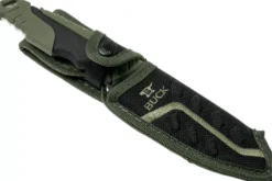 Couteau Buck 656 Pursuit Large 0656GRS lame 11,4cm manche nylon/fibres de verre vert + étui polyester
