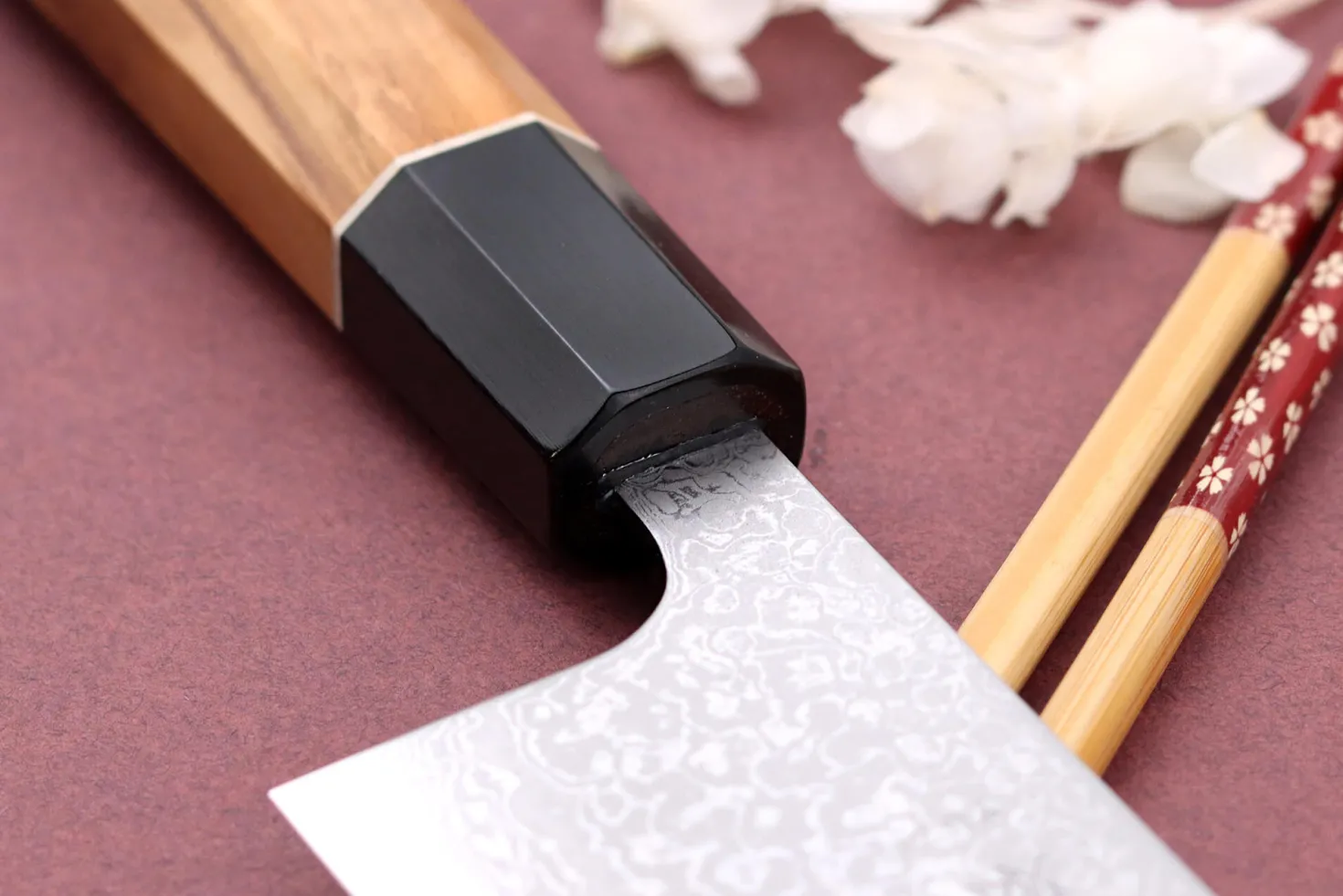 Couteau bunka 18cm japonais artisanal Yuzo Damas VG10