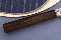 Couteau bunka 16,5cm japonais artisanal Hatsukokoro Ginga ATS-34 Damas ébène