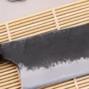 Couteau bunka 16,5cm japonais artisanal Naoki Mazaki WS2 Black Nashiji