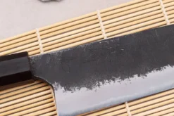 Couteau bunka 16,5cm japonais artisanal Naoki Mazaki WS2 Black Nashiji