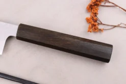 Couteau bunka 16,5cm japonais artisanal Sakai Kikumori TS10 en chêne noir
