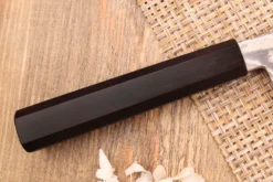 Couteau bunka 18cm japonais artisanal Hatsukokoro Ginsou Damas manche en ébène