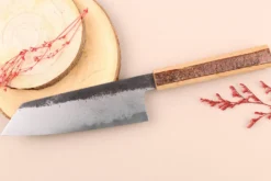Couteau bunka 18cm japonais artisanal Hado Sumi B1D manche en cerisier