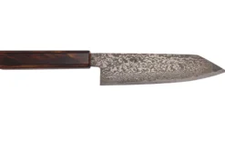 Couteau bunka 18cm japonais artisanal Nakamura Kaishin Ginsan Black Damas