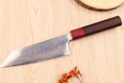 Couteau bunka 16,5cm japonais artisanal Takeshi Saji VG10 Rainbow