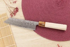 Couteau bunka 17cm japonais artisanal Yuzo Haruto Damas