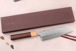 Couteau bunka 16,5cm japonais artisanal Yoshimi Kato SPG Strix V-Tsuchime