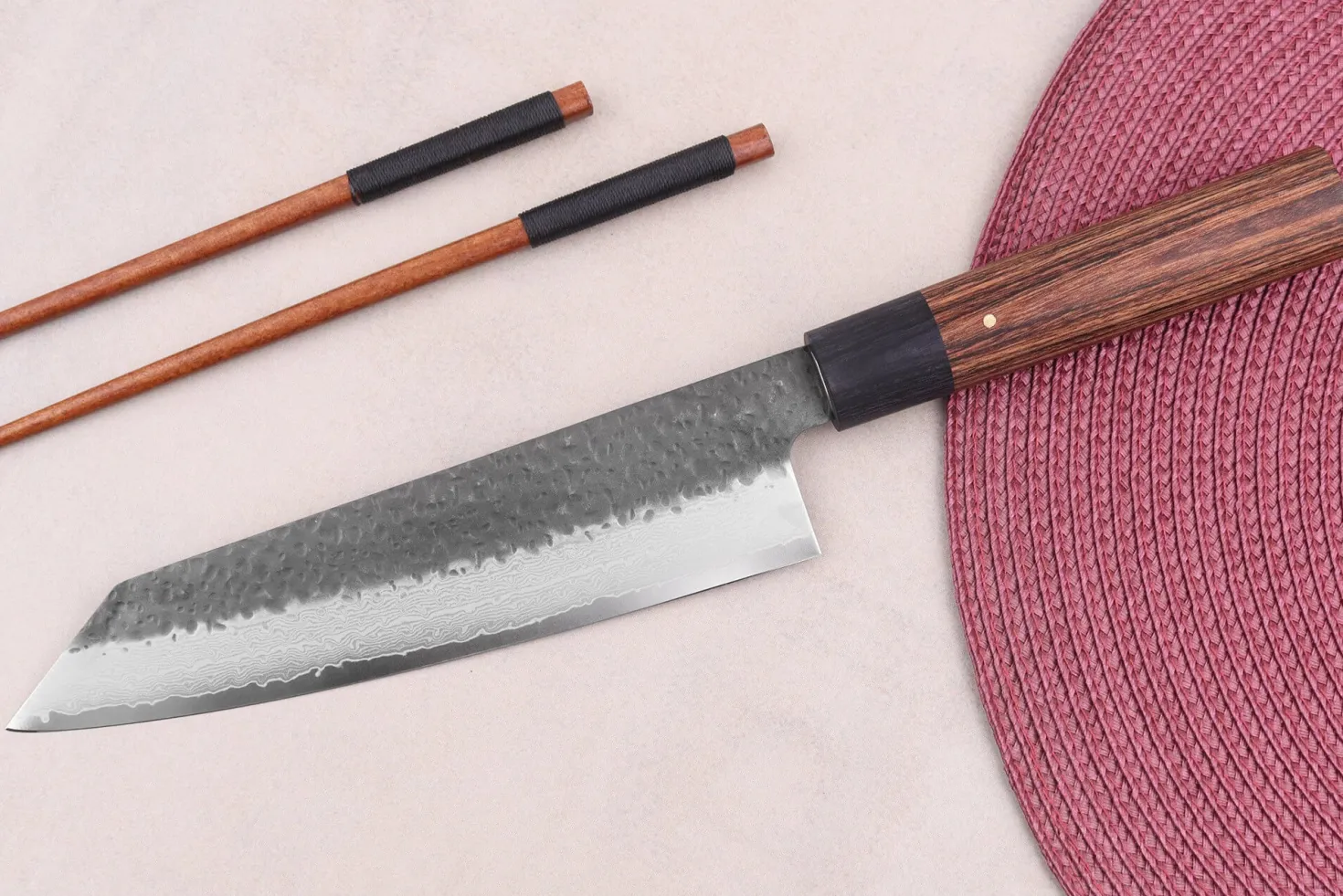 Couteau bunka 19cm japonais Shizu Hamono Gen VG10 damas