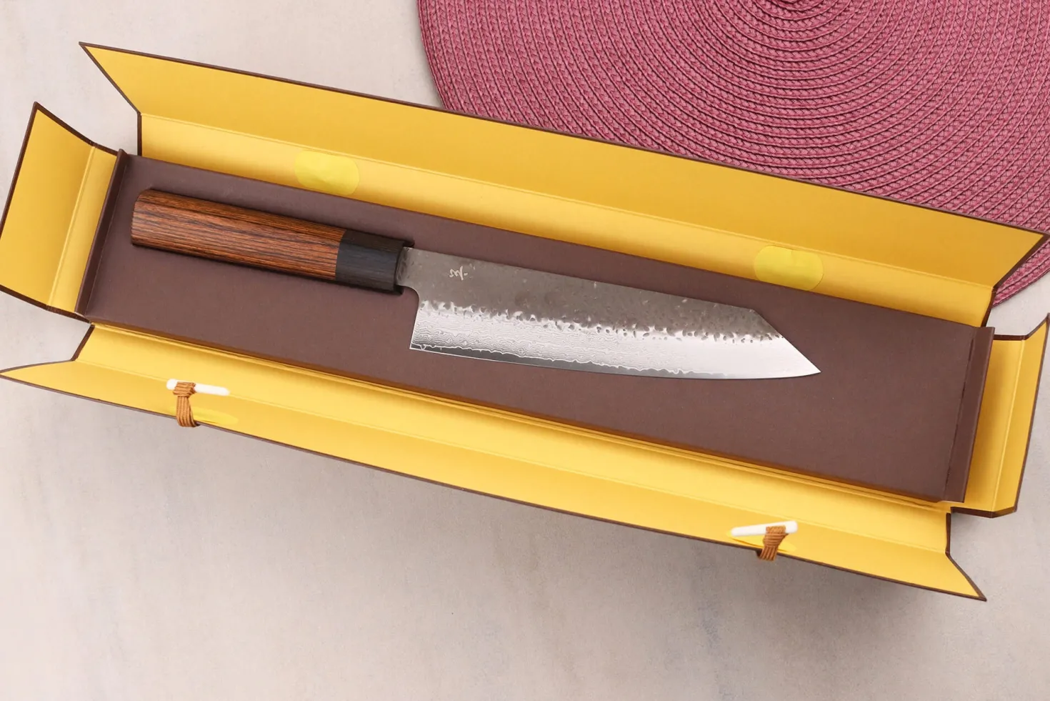 Couteau bunka 19cm japonais Shizu Hamono Gen VG10 damas