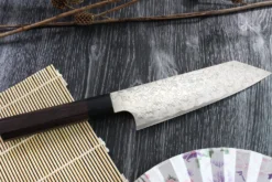Couteau bunka japonais artisanal Takeshi Saji R2 Damas 18cm