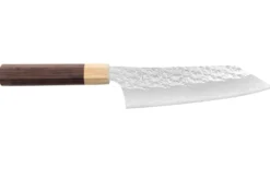 Couteau bunka japonais artisanal martelé Yu Kurosaki senko 16.5cm acier SG2