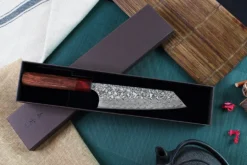 Couteau bunka japonais artisanal Yoshimi Kato 16.5cm SG2 Damascus