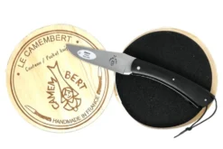 Couteau Camembert Sauveterre artisanal plein manche ébène 11cm