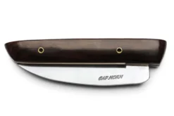 Couteau Cap Horn pliant acier inox Z100 manche bois d'ébène 12cm