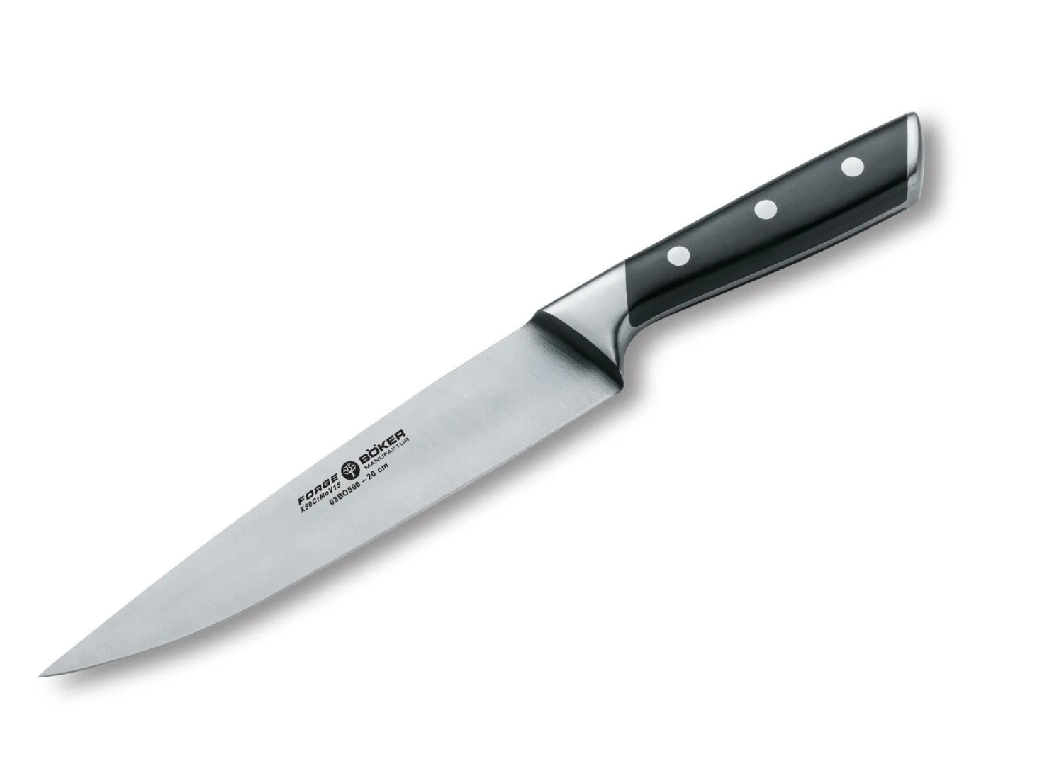 Couteau à découper forgé Boker lame 20cm