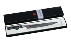 Couteau à découper japonais Kasumi Standard lame damas 24cm