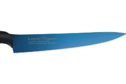 Couteau à découper Kasumi Titanium bleu lame 20cm
