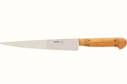 Couteau à découper manche buis Nontron lame 20cm