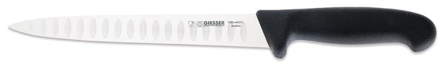 Couteau à découper pro Giesser lame alvéolée 21cm 7305
