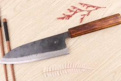 Couteau deba 18cm japonais artisanal Hidetsune BS2