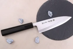 Couteau deba 15cm japonais artisanal Sakai Takayuki Aoniko