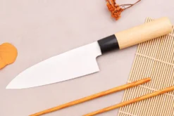 Couteau deba 15cm japonais Satake Cutlery Tsuchime en magnolia