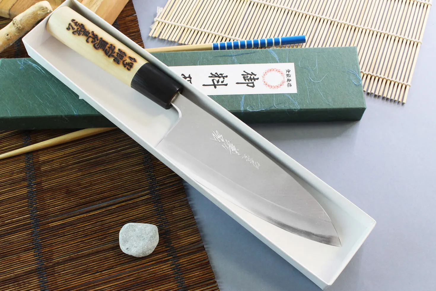 Couteau deba japonais artisanal Yoshihiro Jyosaku White 2 steel