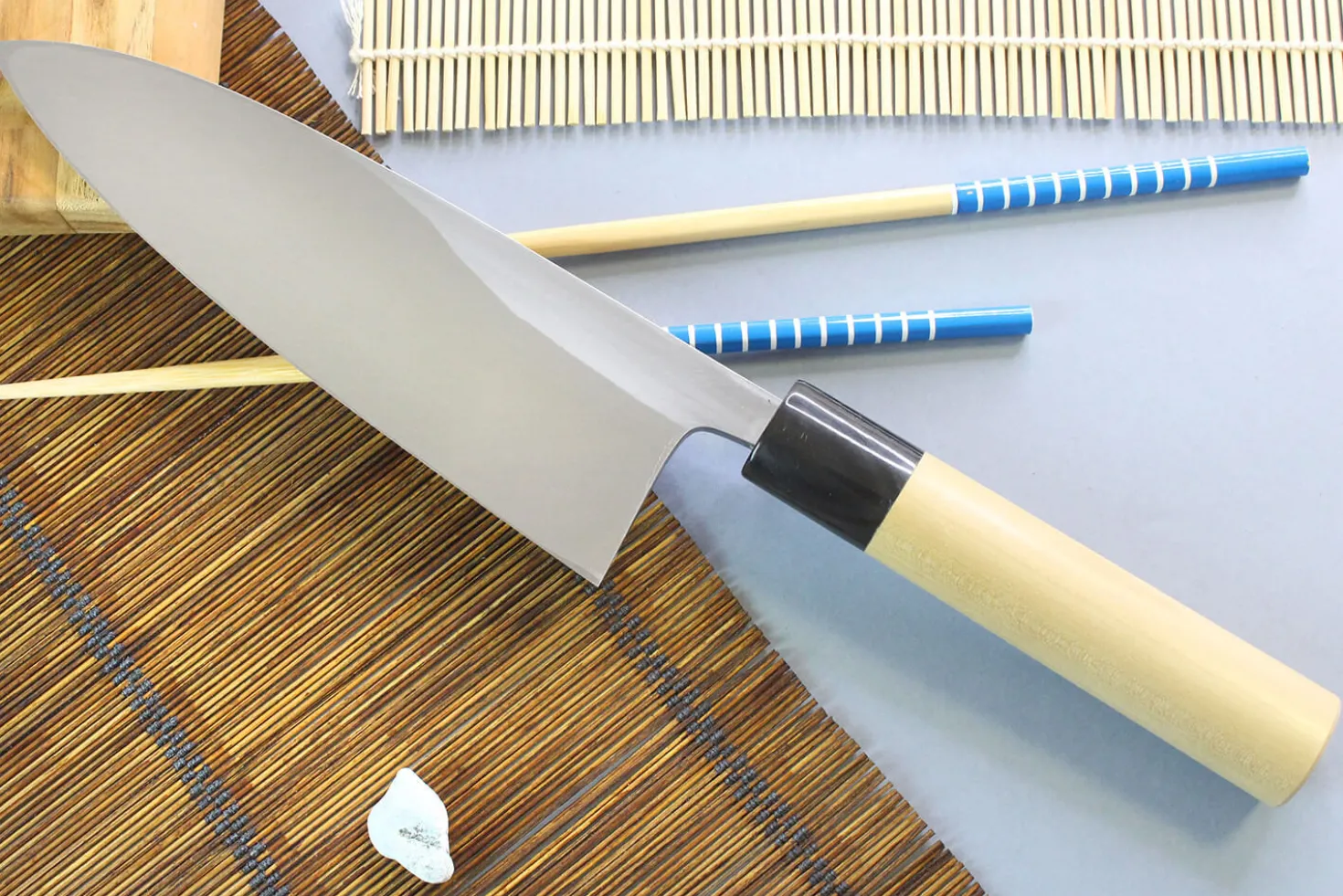 Couteau deba japonais artisanal Yoshihiro Jyosaku White 2 steel