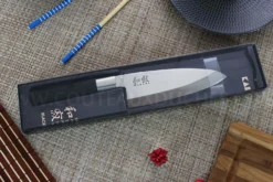 Couteau Deba japonais KAI Wasabi Black lame 15cm