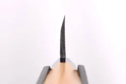 Couteau deba kiritsuke 18cm japonais artisanal Hatsukokoro Shirasagi manche en teck
