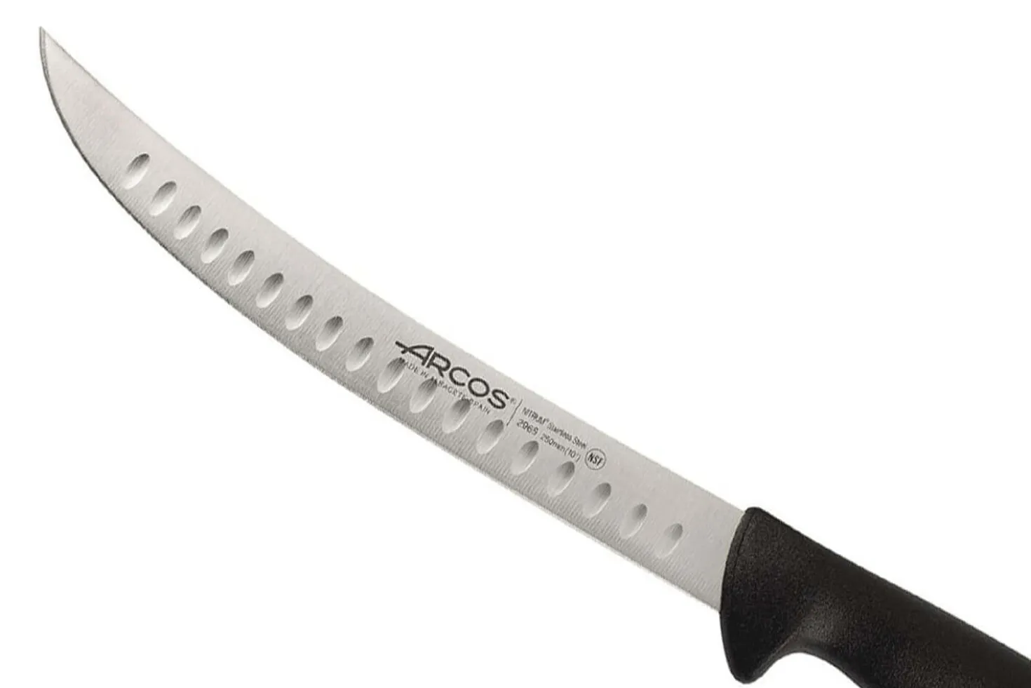 Couteau de boucher courbé Arcos 2900 lame alvéolée 25cm