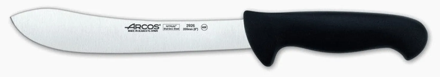 Couteau de boucher courbé 20cm acier Nitrum Arcos 2900