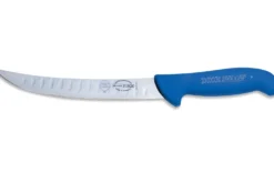 Couteau de boucher Dick Ergogrip lame alvéolée 26cm manche bleu