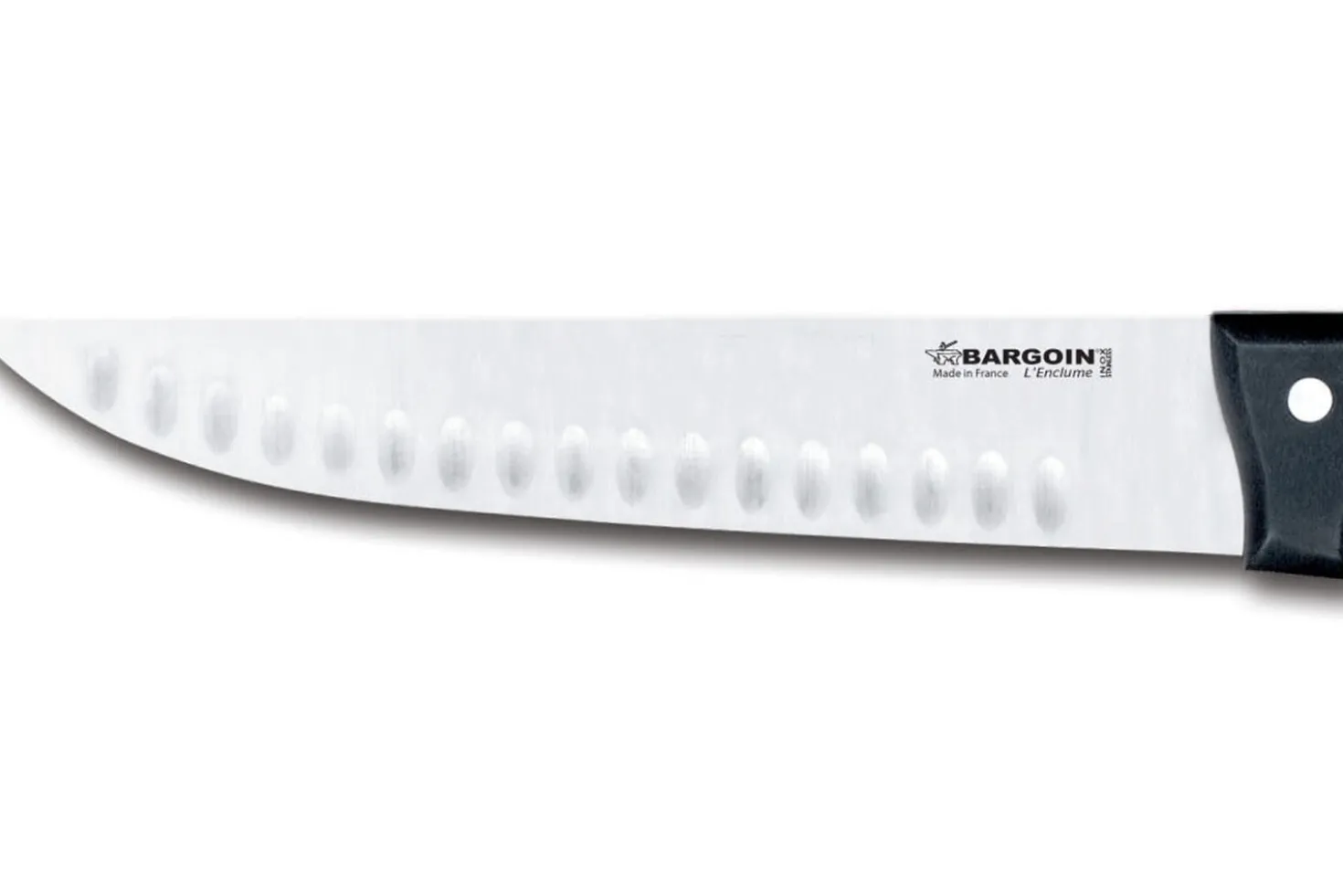 Couteau de boucher lame alvéolée 23cm Classic 4 rivets Bargoin