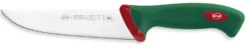 Couteau de boucher professionnel SANELLI Premana lame 18cm manche vert