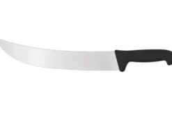 Couteau de boucher professionnel Ambrogio Sanelli Supra noir style américain