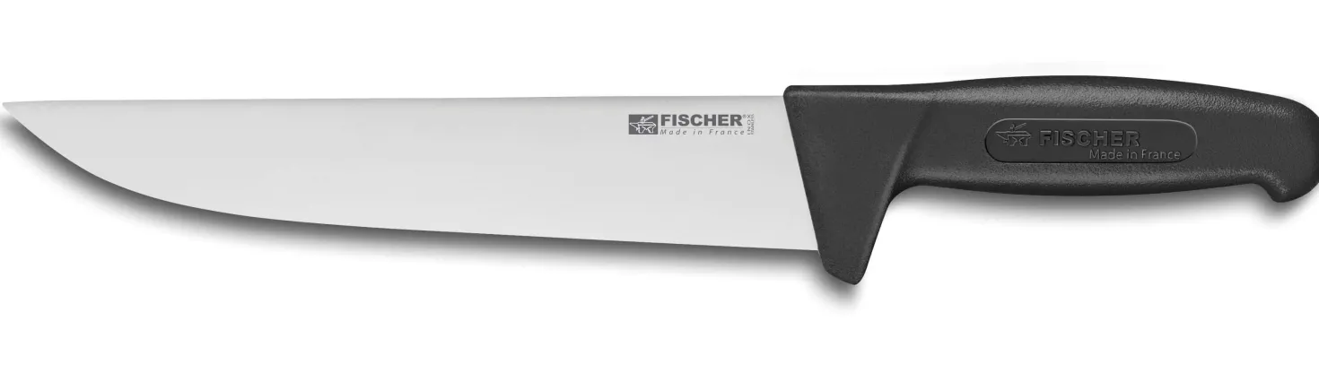Couteau de boucher professionnel Fischer HACCP 25cm manche noir
