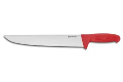 Couteau de boucher professionnel Fischer HACCP 30cm manche rouge
