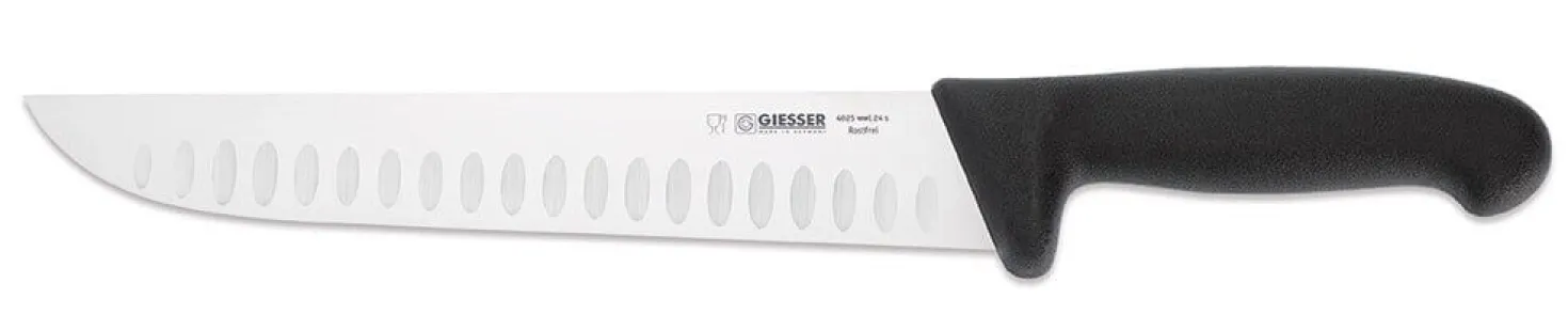 Couteau de boucher pro Giesser lame alvéolée 24cm 4025