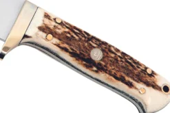 Couteau de chasse Puma IP Elk Hunter Stag 304410 lame 10,4cm manche bois de cerf + étui en cuir