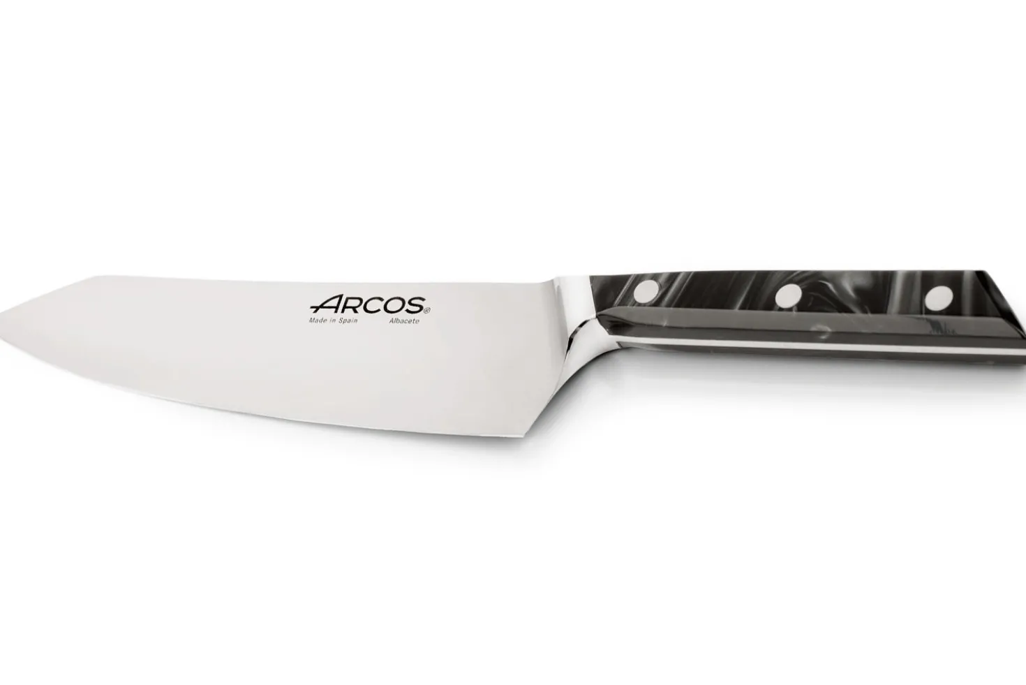 Couteau de chef Arcos Eclipse lame 20cm manche acrylique noir nacré